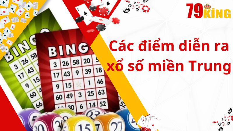 Các điểm diễn ra xổ số miền Trung